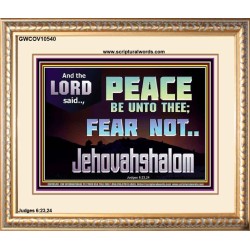 JEHOVAHSHALOM PEACE BE UNTO THEE  Christian Paintings  GWCOV10540  "23x18"