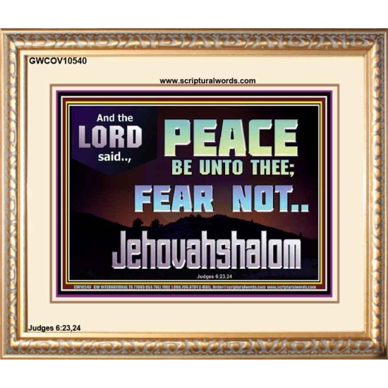 JEHOVAHSHALOM PEACE BE UNTO THEE  Christian Paintings  GWCOV10540  