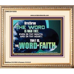 THE WORD IS NIGH THEE  Christian Quotes Portrait  GWCOV10555  "23x18"