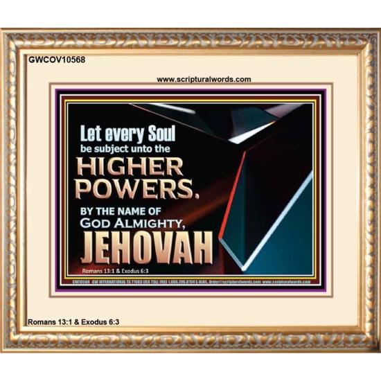 JEHOVAH ALMIGHTY THE GREATEST POWER  Contemporary Christian Wall Art Portrait  GWCOV10568  