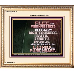 FOLLOW RIGHTEOUSNESS  Scriptural Wall Art  GWCOV10575  "23x18"
