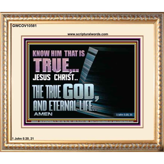 JESUS CHRIST THE TRUE GOD AND ETERNAL LIFE  Christian Wall Art  GWCOV10581  