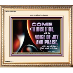 THE VOICE OF JOY AND PRAISE  Wall Décor  GWCOV10589  "23x18"