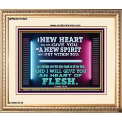 A NEW HEART ALSO WILL I GIVE YOU  Custom Wall Scriptural Art  GWCOV10608  