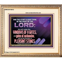 I WILL MAKE THY BORDERS OF PLEASANT STONES  Custom Modern Wall Art  GWCOV10612  "23x18"