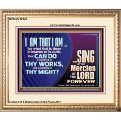 I AM THAT I AM GREAT AND MIGHTY GOD  Bible Verse for Home Portrait  GWCOV10625  "23x18"