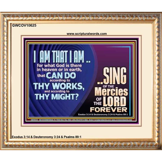 I AM THAT I AM GREAT AND MIGHTY GOD  Bible Verse for Home Portrait  GWCOV10625  