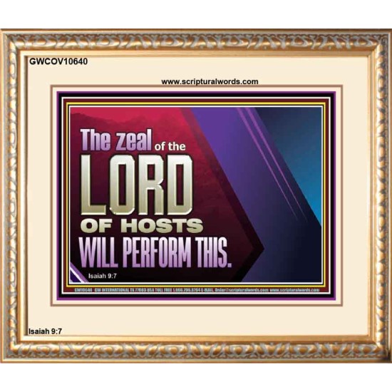 THE ZEAL OF THE LORD OF HOSTS  Printable Bible Verses to Portrait  GWCOV10640  
