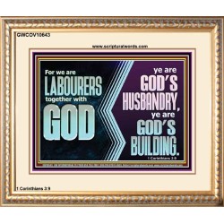 BE GOD'S HUSBANDRY AND GOD'S BUILDING  Large Scriptural Wall Art  GWCOV10643  "23x18"