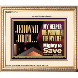 JEHOVAHJIREH THE PROVIDER FOR OUR LIVES  Righteous Living Christian Portrait  GWCOV10714  "23x18"