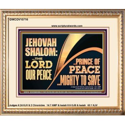 JEHOVAHSHALOM THE LORD OUR PEACE PRINCE OF PEACE  Church Portrait  GWCOV10716  "23x18"