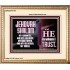 JEHOVAH SHALOM OUR GOODNESS FORTRESS HIGH TOWER DELIVERER AND SHIELD  Encouraging Bible Verse Portrait  GWCOV10749  "23x18"