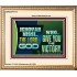 JEHOVAHNISSI THE LORD GOD WHO GIVE YOU THE VICTORY  Bible Verses Wall Art  GWCOV10774  "23x18"