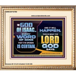 THE WORD OF THE LORD IS CERTAIN AND IT WILL HAPPEN  Modern Christian Wall Décor  GWCOV10780  "23x18"