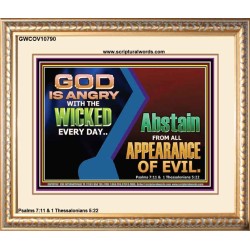 GOD IS ANGRY WITH THE WICKED EVERY DAY  Biblical Paintings Portrait  GWCOV10790  "23x18"