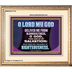 DELIVER ME FROM BLOODGUILTINESS  Religious Wall Art   GWCOV11741  "23x18"