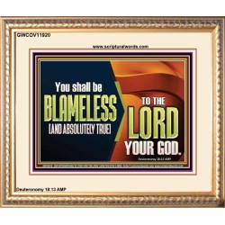 BE ABSOLUTELY TRUE TO THE LORD OUR GOD  Children Room Portrait  GWCOV11920  "23x18"