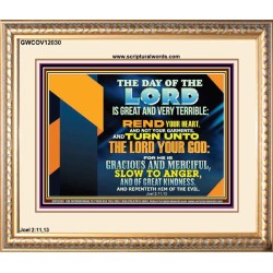 REND YOUR HEART AND NOT YOUR GARMENTS AND TURN BACK TO THE LORD  Righteous Living Christian Portrait  GWCOV12030  "23x18"