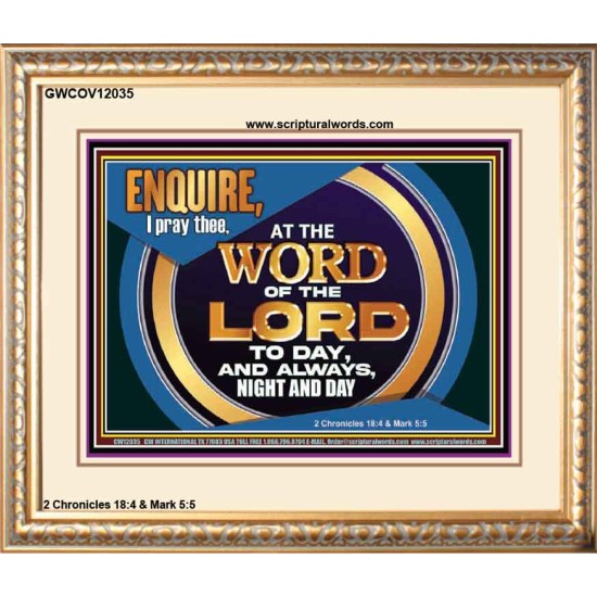 THE WORD OF THE LORD IS FOREVER SETTLED  Ultimate Inspirational Wall Art Portrait  GWCOV12035  
