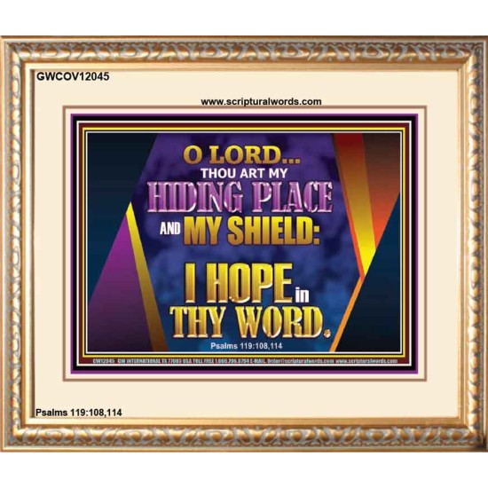 THOU ART MY HIDING PLACE AND SHIELD  Bible Verses Wall Art Portrait  GWCOV12045  