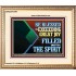 BE BLESSED WITH EXCEEDING GREAT JOY FILLED WITH THE SPIRIT  Scriptural Décor  GWCOV12099  "23x18"