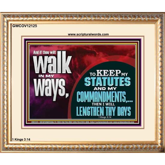 KEEP MY STATUTES AND MY COMMANDMENTS  Custom Wall Scripture Art  GWCOV12125  