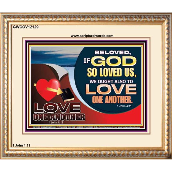 LOVE ONE ANOTHER  Custom Contemporary Christian Wall Art  GWCOV12129  