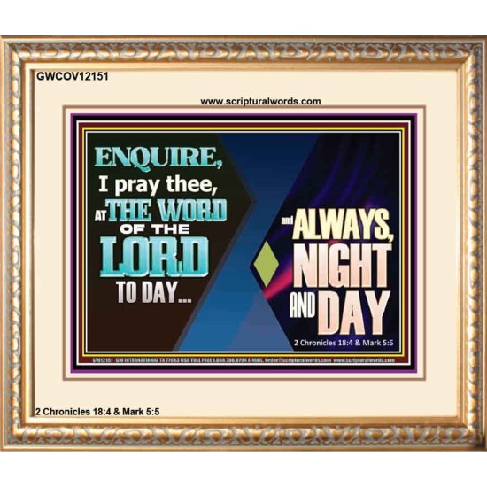 THE WORD OF THE LORD TO DAY  New Wall Décor  GWCOV12151  