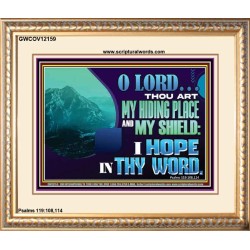 THOU ART MY HIDING PLACE AND SHIELD  Large Custom Portrait   GWCOV12159  "23x18"