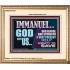 IMMANUEL GOD WITH US OUR REFUGE AND STRENGTH MIGHTY TO SAVE  Ultimate Inspirational Wall Art Portrait  GWCOV12247  "23x18"