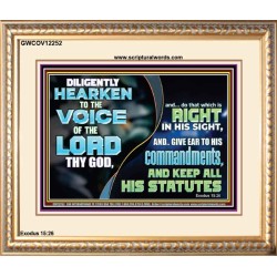 GIVE EAR TO HIS COMMANDMENTS AND KEEP ALL HIS STATUES  Eternal Power Portrait  GWCOV12252  "23x18"