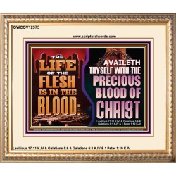 AVAILETH THYSELF WITH THE PRECIOUS BLOOD OF CHRIST  Children Room  GWCOV12375  "23x18"