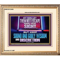 KEEP SOUND AND GODLY WISDOM AND DISCRETION  Church Portrait  GWCOV12406  "23x18"