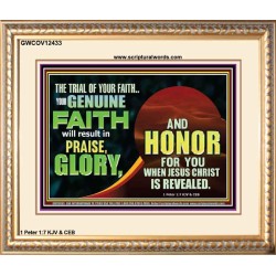 YOUR GENUINE FAITH WILL RESULT IN PRAISE GLORY AND HONOR  Children Room  GWCOV12433  