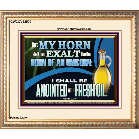 ANOINTED WITH FRESH OIL  Large Scripture Wall Art  GWCOV12590  