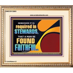 BE FOUND FAITHFUL  Scriptural Wall Art  GWCOV12693  "23x18"
