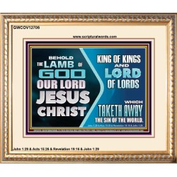 THE LAMB OF GOD OUR LORD JESUS CHRIST  Portrait Scripture   GWCOV12706  "23x18"