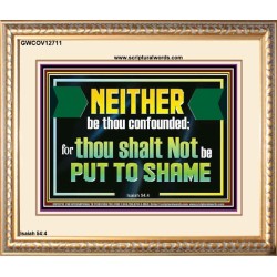 NEITHER BE THOU CONFOUNDED  Encouraging Bible Verses Portrait  GWCOV12711  "23x18"