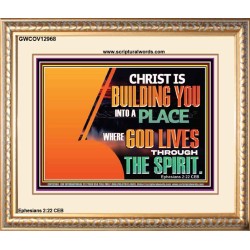 A PLACE WHERE GOD LIVES THROUGH THE SPIRIT  Contemporary Christian Art Portrait  GWCOV12968  