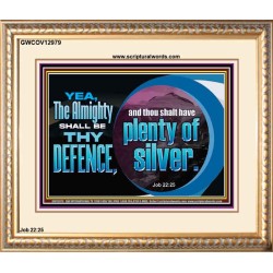 THE ALMIGHTY SHALL BE THY DEFENCE  Religious Art Portrait  GWCOV12979  "23x18"