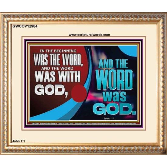 THE WORD OF LIFE THE FOUNDATION OF HEAVEN AND THE EARTH  Ultimate Inspirational Wall Art Picture  GWCOV12984  