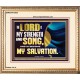 THE LORD IS MY STRENGTH AND SONG AND MY SALVATION  Righteous Living Christian Portrait  GWCOV13033  