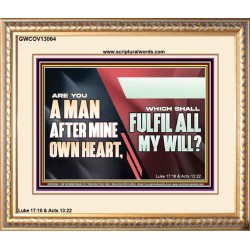 ARE YOU A MAN AFTER MINE OWN HEART  Children Room Wall Portrait  GWCOV13064  
