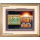 OUR LORD JESUS CHRIST THE LIGHT OF THE WORLD  Bible Verse Wall Art Portrait  GWCOV13122  