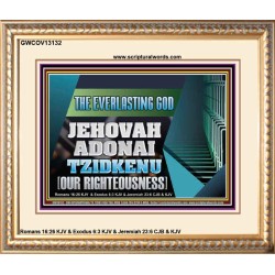 THE EVERLASTING GOD JEHOVAH ADONAI TZIDKENU OUR RIGHTEOUSNESS  Contemporary Christian Paintings Portrait  GWCOV13132  "23x18"