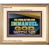 THE EVERLASTING GOD IMMANUEL..GOD WITH US  Scripture Art Portrait  GWCOV13134B  "23x18"