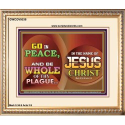 BE MADE WHOLE OF YOUR PLAGUE  Sanctuary Wall Portrait  GWCOV9538  "23x18"