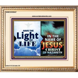 HAVE THE LIGHT OF LIFE  Sanctuary Wall Portrait  GWCOV9547  "23x18"