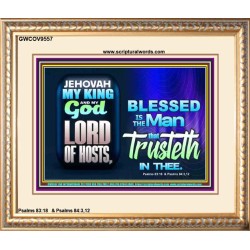 THE MAN THAT TRUSTETH IN THE LORD  Unique Power Bible Picture  GWCOV9557  "23x18"