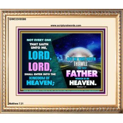 DOING THE WILL OF GOD ONE OF THE KEY TO KINGDOM OF HEAVEN  Righteous Living Christian Portrait  GWCOV9586  "23x18"